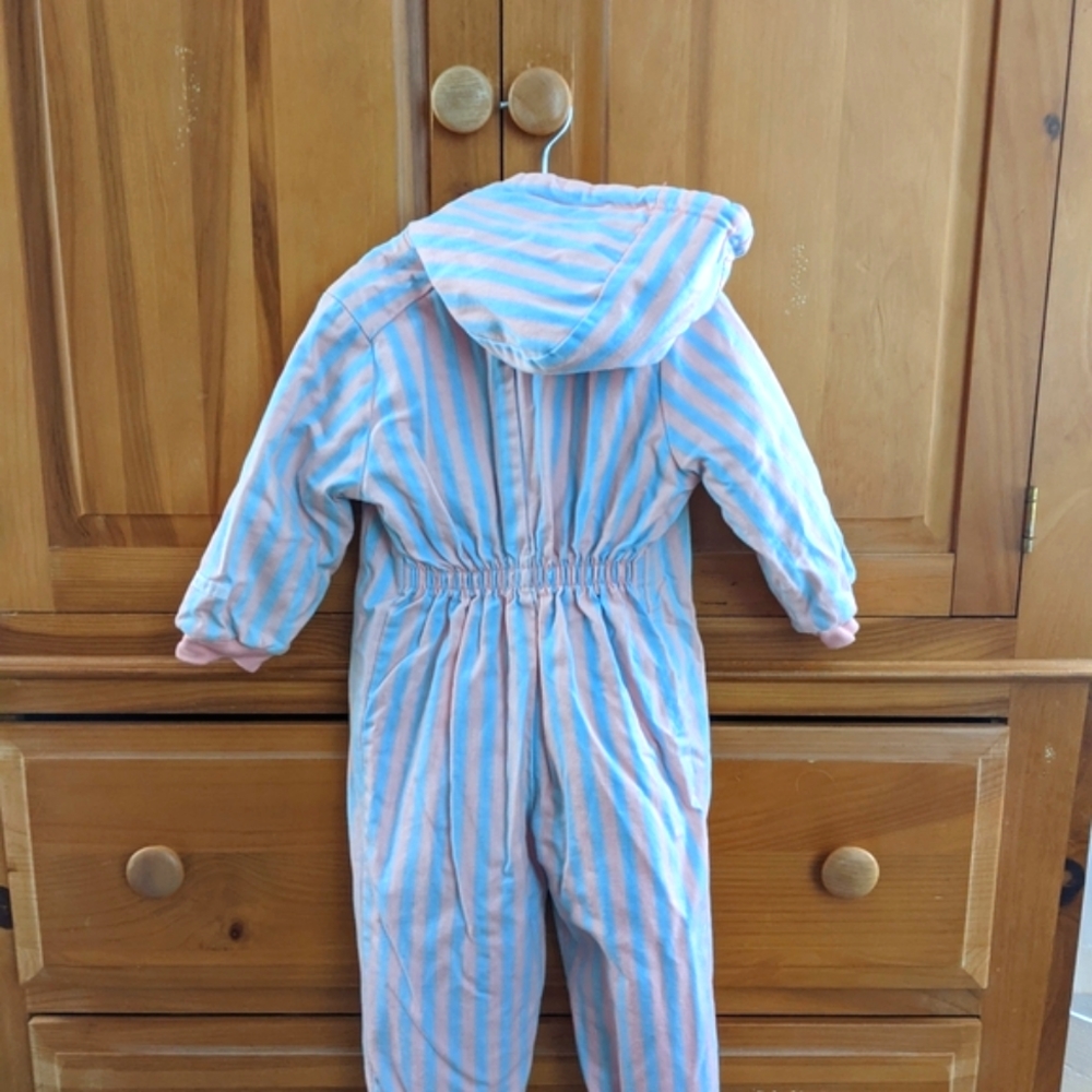 Vintage Marimekko toddler/ baby bunting, snowsuit. Fabric and fleece bunting